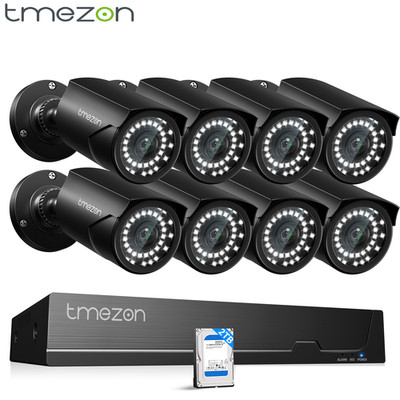 8CH PoE Kit Home IP Camera System Full HD Home Office Waterproof Night VIsion