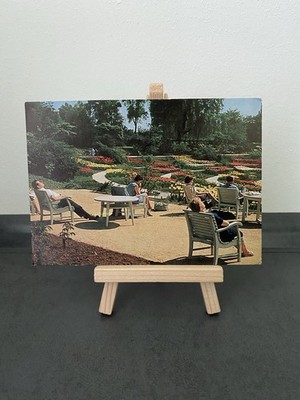 Vintage Postcard Federal Horticultural Show 1965 Food, Dahlia Arena, People, Nature
