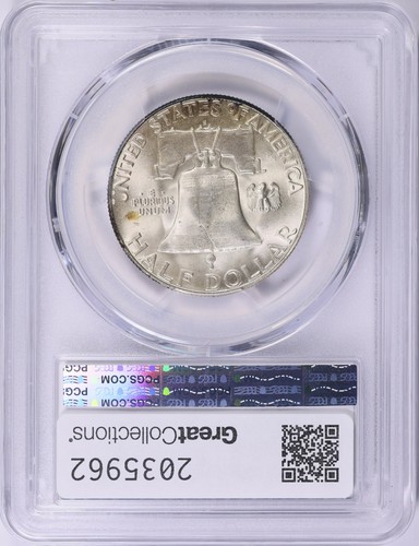 1952-S Franklin Half Dollar PCGS MS 65+ - Picture 2 of 2