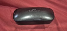 Coach New York Black Hard Clamshell Eye Glass Case Eyeglass Sun Glasses Holder