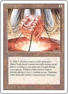 Magic MTG - Mana Vault - Revised - 3th Edition - NMINT - EN