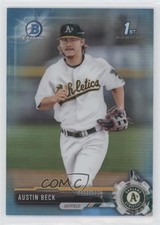 2017 Bowman Draft Chrome Sky Blue Refractor 32/399 Austin Beck #BDC-60 07d9