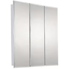 Ketcham Sm-2424Bv 24" X 24" Surface Mounted Beveled Edge Tri-View Medicine