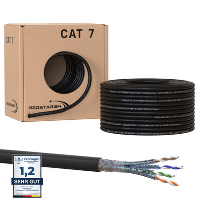 Cat 7 Verlegekabel Erdkabel Netzwerkkabel Installationskabel Outdoor UV Außen