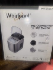 Whirlpool 26lb/Day capacity Ice Maker Countertop LED Display Stainless Steel