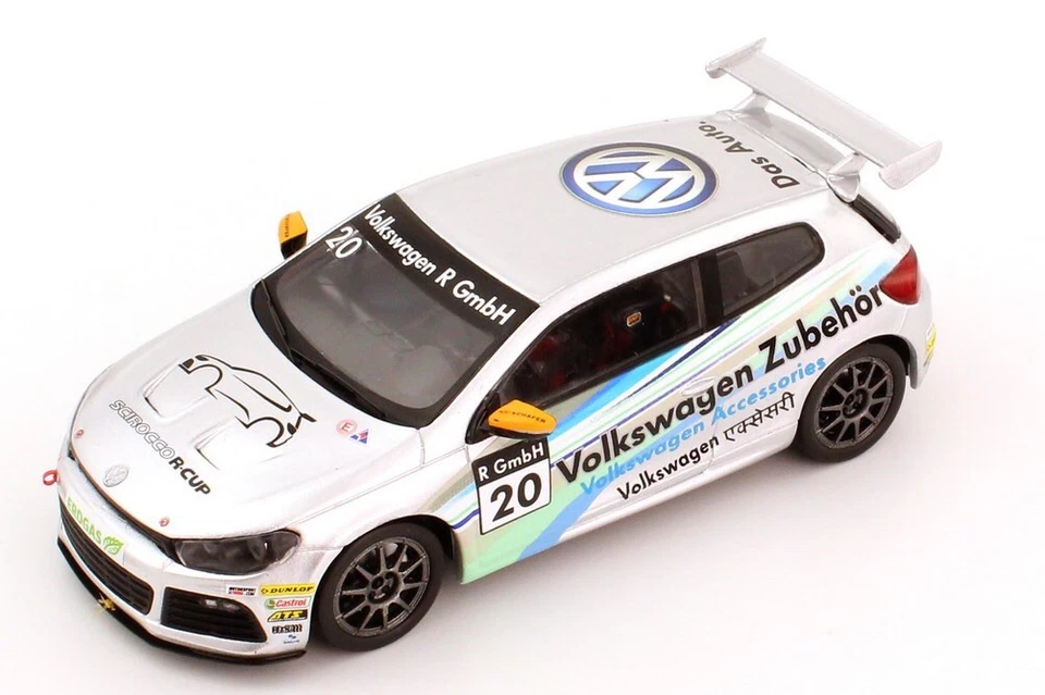 RARO VW SCIROCCO R 2.0T 2012 R-CUP ZUBEHOR ACCESORIOS 1:43 CHISPA (MODELO DISTRIBUIDOR) Foto 2 de 4