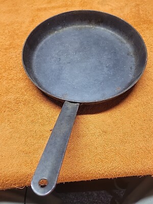 W•Vintage Retro Western Cowboy Cookware Iron Frying Pan Skillet 10
