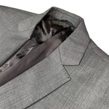 John Varvatos Men's 100 Wool 2-Button Blazer Jacket Gray   Italy   40R