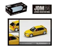 Honda Civic EG6 SIR - II JDM Giallo RHD **** Hobby Japan Scatola di cartone 1:64