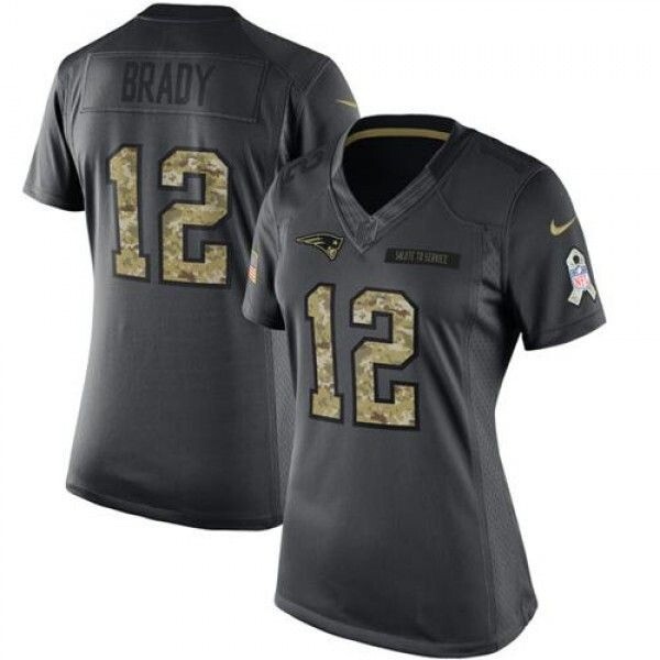 Tom Brady #12 New England Patriots NIKE Salute to Service Jersey