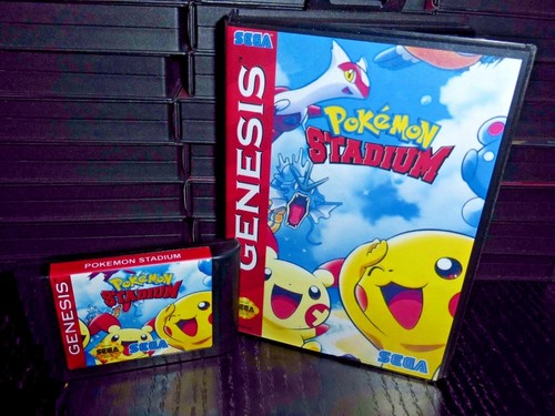 Pokemon Stadium For Sega Genesis Cart And Box Ebay