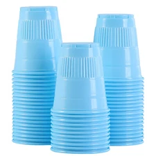 JMU 1000pcs Plastic Dental Cups 5oz Blue Disposable Drinking Cup Party Cups