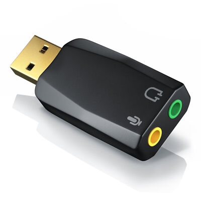 CSL USB 5.1 Soundkarte Audio Adapter Virtuellen Surround Soundeffekt PC