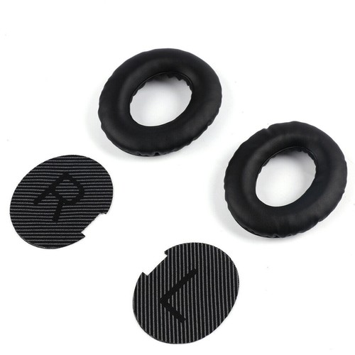 Black Ear Cushion Kit for Bose QuietComfort 15 25 35 Headphones Replacement Pads - Picture 9 of 9
