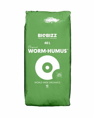 BioBizz Worm Humus Substrat, organisches Düngemittel, 40l