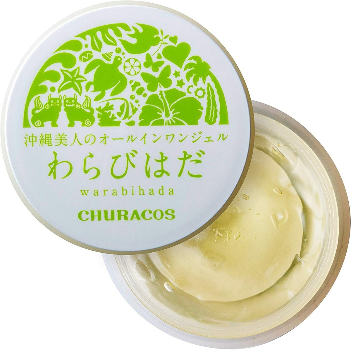 CHURACOS Warabihada All in One Gel Face Moisturizer Cream Japan