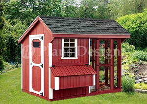 Details About 4 X 8 Combination Saltbox Chicken Coop Plans Material List Included 80408cs