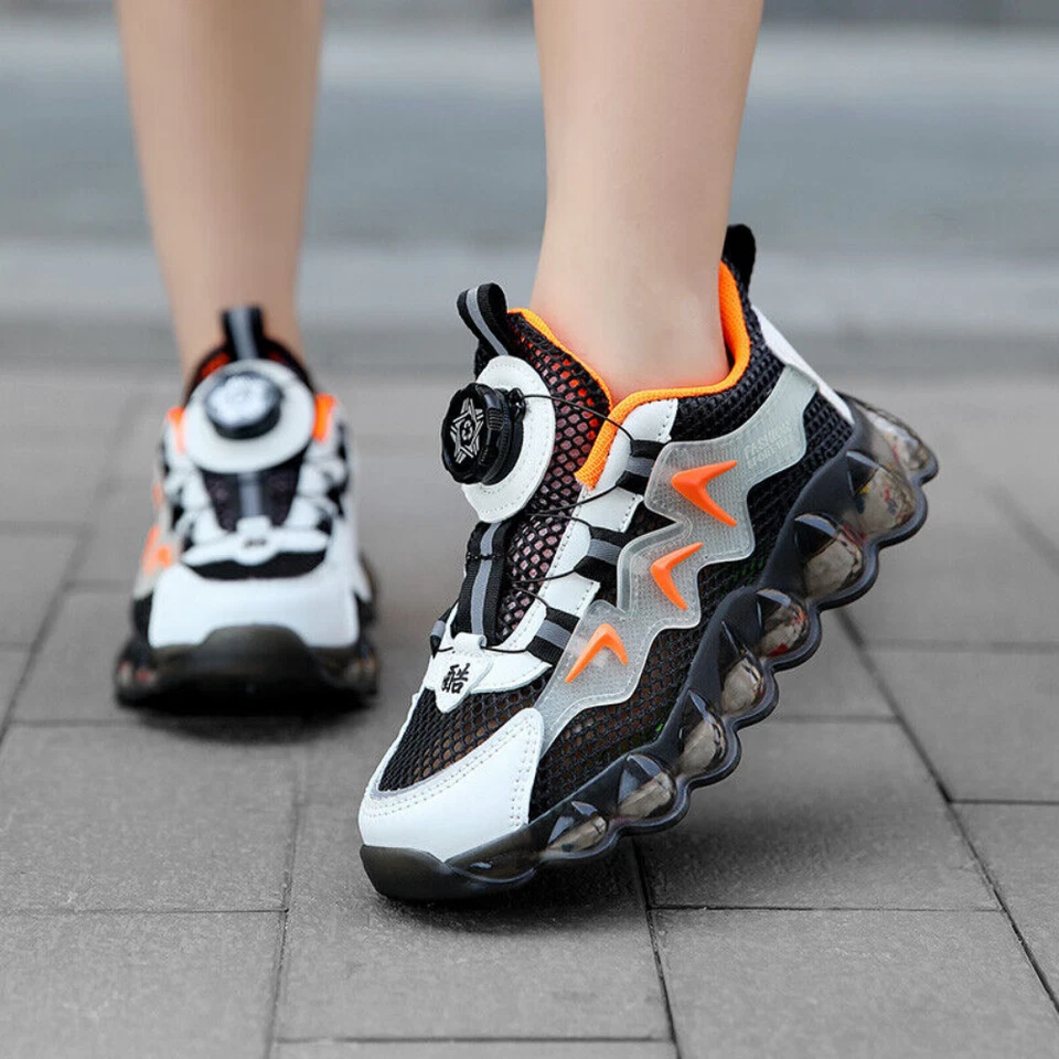 Tenis para niños niños niñas Zapatos para correr Ligeros Transpirables Niños Tenis talla Foto 3 de 4