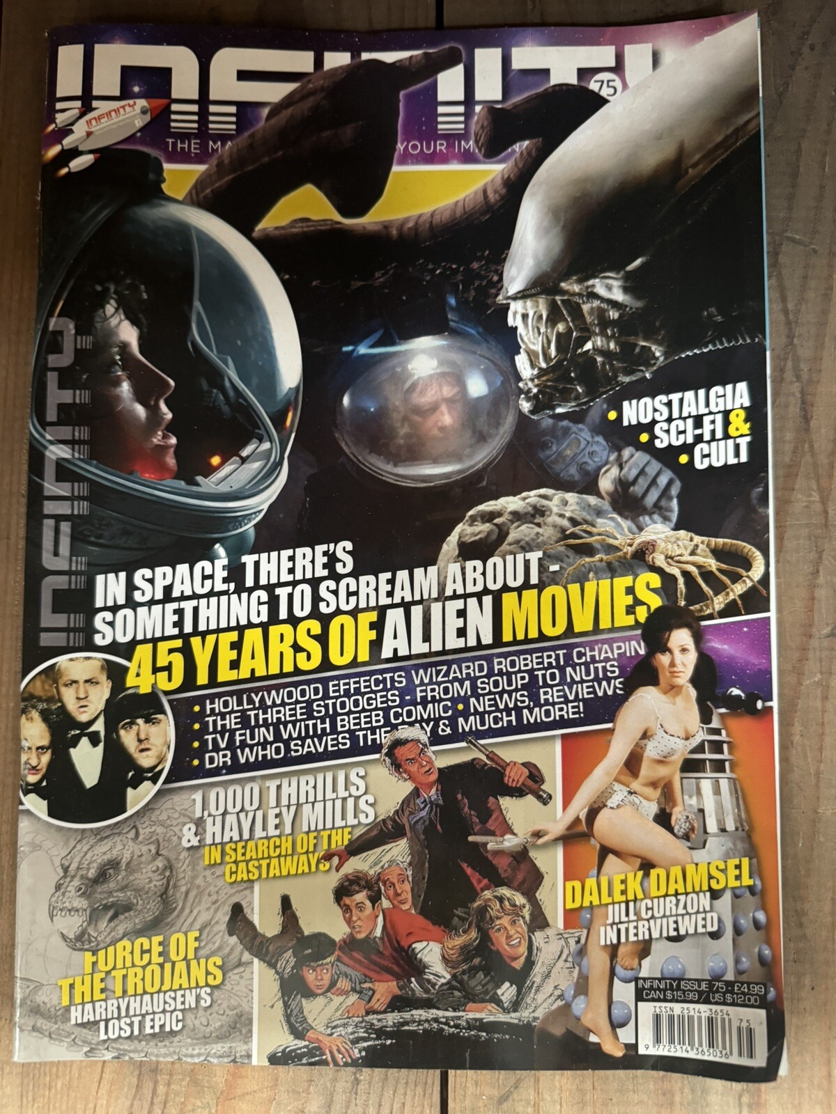 Infinity magazine #75 2024 45 years of Alien Movies, Jill Curzon, Hayley Mills