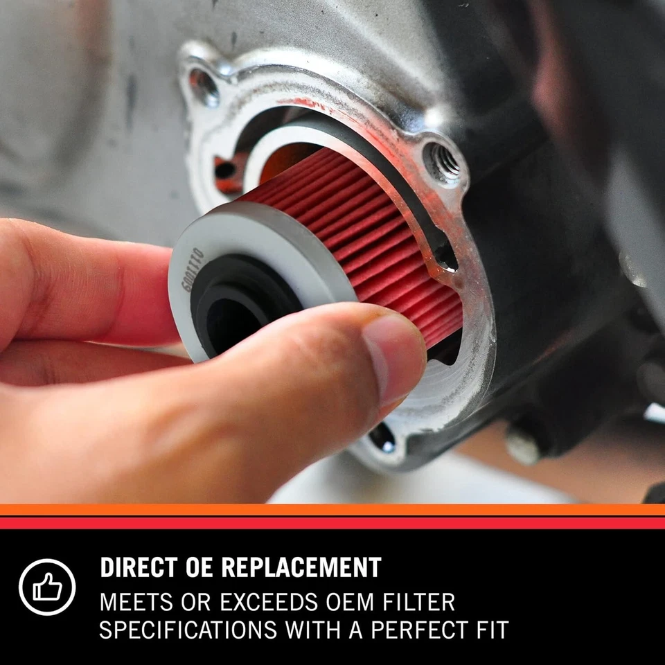Filtro de óleo de motocicleta K&N: alto desempenho, projetado para ser usado com sintético - Imagem 4 de 4