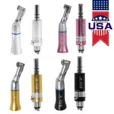 Dental Low speed Contra angle handpiece /Air motor E-type 4-Hole fit NSK Colors