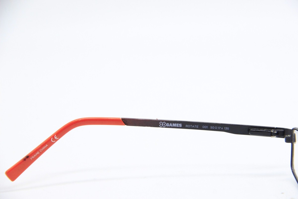 XGAMES FLEXON ROTATE 001 BLACK RED AUTHENTIC EYEGLASSES 50  display picture 1