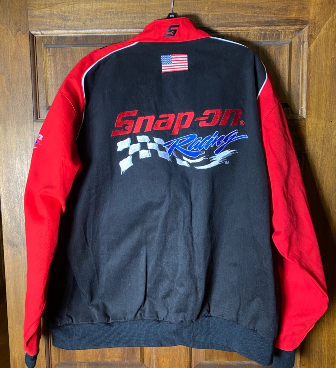 Vintage Snap On Racing Jacket Mens xxl Red Black Embroidered Vintage Snap On Racing Jacket Mens xxl Red Black Embroidered