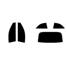 Per Mercedes CLK Convertible 2003-06 Completo Pre Taglio Finestrino Colore Kit E