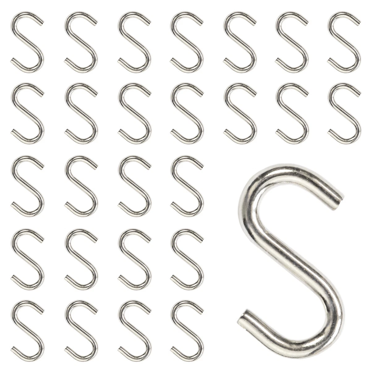 Mini S Hooks Connectors S Shaped Wire Hook Hangers 200pcs Hanging