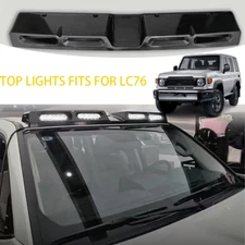 Roof Top Light Lamp Bar LED DRL Black Fits For Land Cruiser 76  2024+ white Led