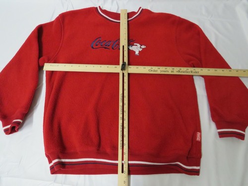 VTG Coca Cola Coke Brand Skating Iconic Polar Bear Fleece Crewneck Medium Kids - Foto 4 di 5