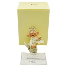 LenoxDisney A Serenade For Snow White Dopey Playing Cymbal Figurine NEW IN BOX
