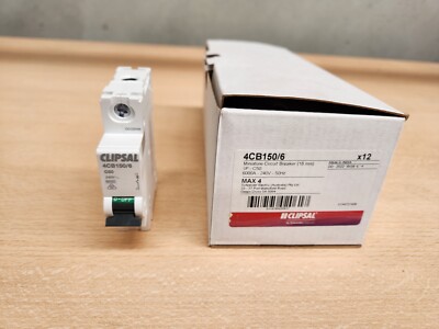 Mcb 6Ka 50A 1 Pole 240V Ac C-Curve 1 Module Din Rail Mounting Clipsal 4CB150/6