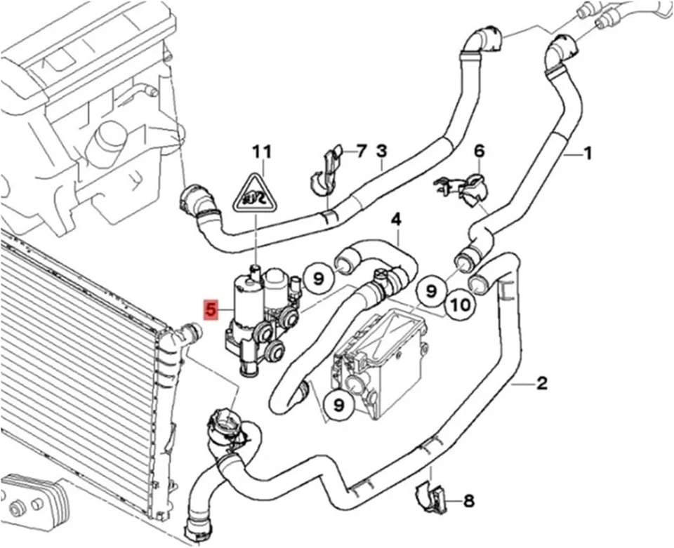For 2001-2006 BMW E46 M3 Z3M S54 Heater Control Valve 64118369807 Foto 2 de 4