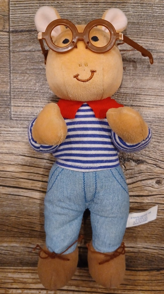 Vtg Arthur Marc Brown 1998 Plush Stuffed 9” Blue White Vtg Arthur Marc Brown 1998 Plush Stuffed 9” Blue White
