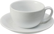 6-er Set Caff&eacute; Latte Tasse mit Untertasse, Serie Italia in Gastro-Qualit&auml;t
