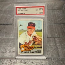 1965 Topps Bob Saverine #427 *Orioles* PSA 8 NM-MT