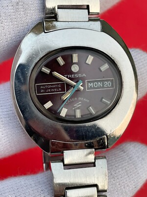 Vintage Tressa Laser Beam Automatic Swiss Men's Watch