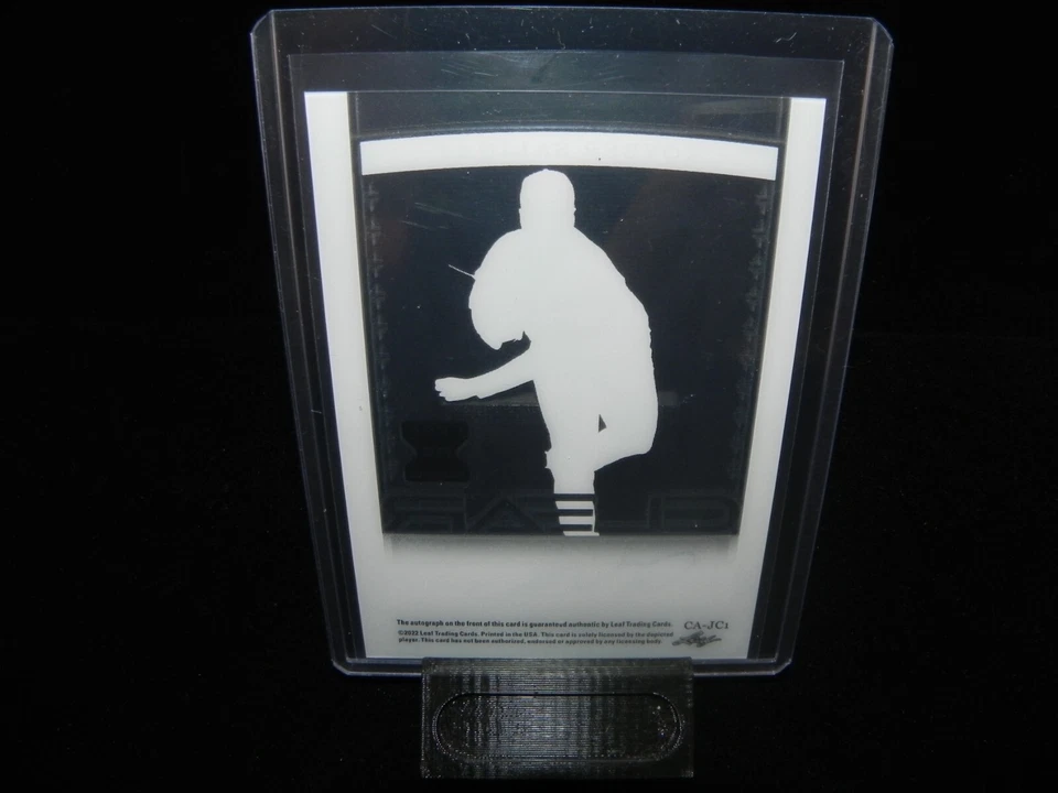 2022 Leaf Trinity - Clear Autographs Silver Foil RC Auto Royber Salinas /99 - Image 3 of 3