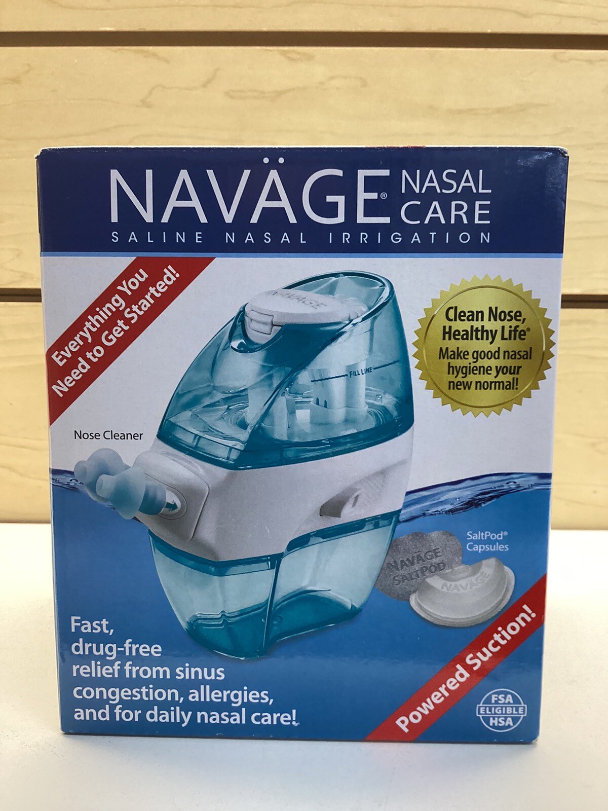 Kit de inicio de riego nasal salino Navage cuidado nasal con cápsulas de sal NUEVO SELLADO