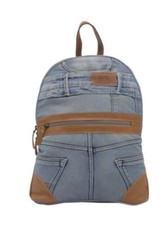 Myra Bag 6180 James  s Denim Canvas  Leather Backpack