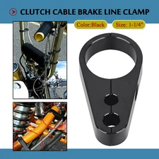 1 1/4" Frame Handlebar Cable Clamp Clutch Brake For Harley Electra Street Glide