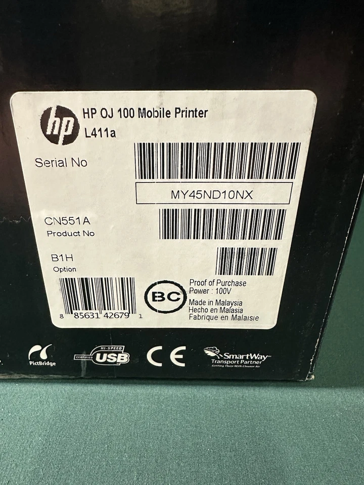 New HP OfficeJet 100 Mobile Printer Bluetooth Sealed - Image 3 of 4