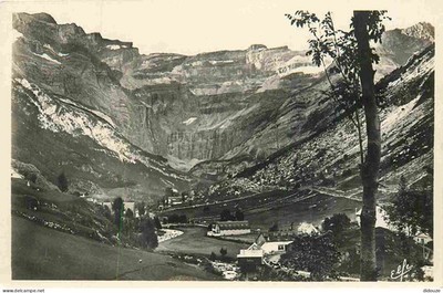 AK -65 - Gavarnie - Zirkushintergrund und der große Wasserfall von 422 m - CP