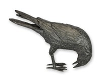Bronzeskulptur Einer KräHe Replikat Retro Design Dekoration