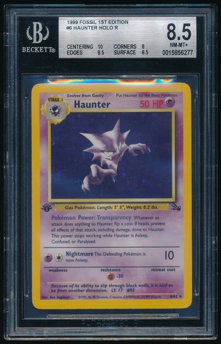 Haunter (1st Edition) graded BGS 8.5 for sale on eBay