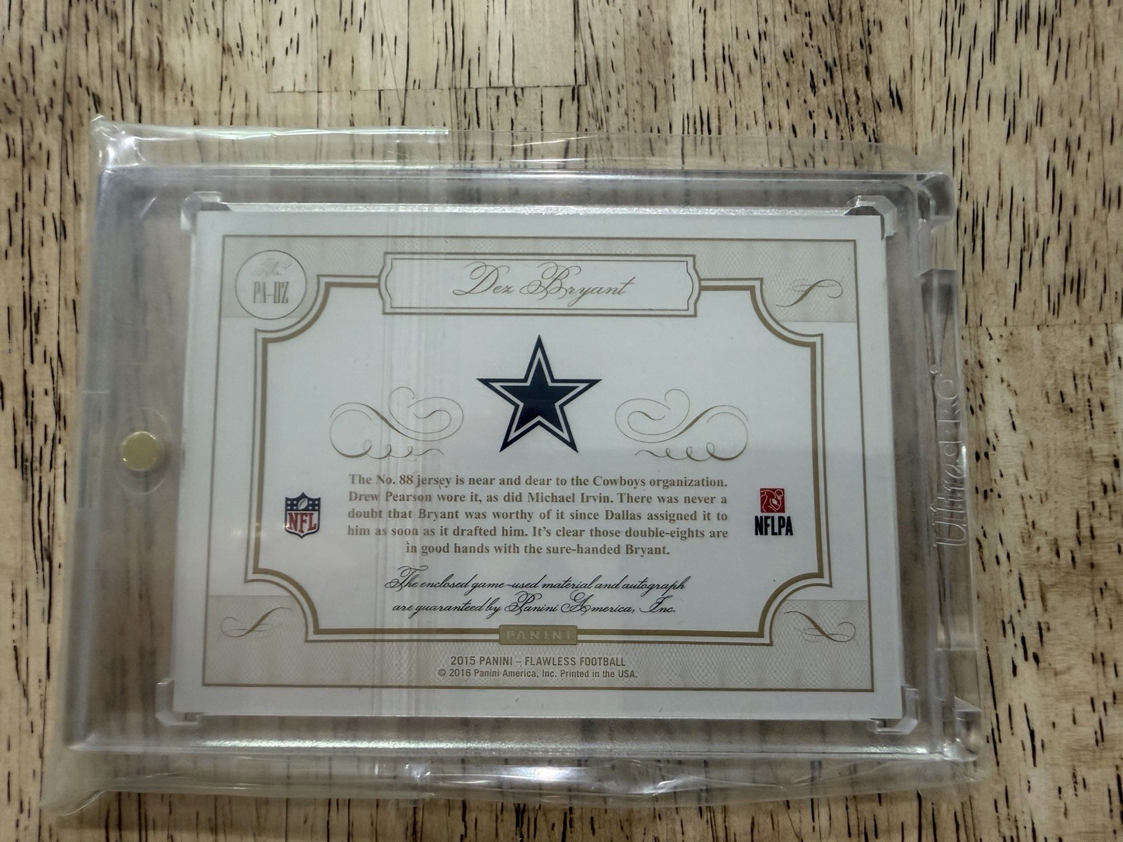 2015 Flawless Dez Bryant Auto G/U Patch #01/20 🔥🔥 view 2