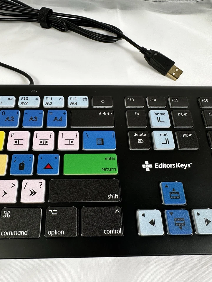 Editors Keys Avid Media Composer Back Lit Keyboard Model EK-KB-BLW - Image 4 of 4