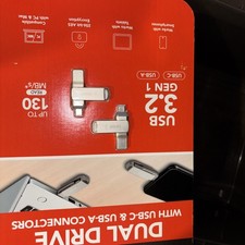 Lexar 128GB 2-in-1 Dual Flash Drive USB-C and USB-A, Mac-Android- PC 2 PACK