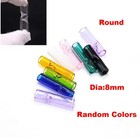 Glas Filter tips (4stk) zum Rauchen für Zigaretten, Ähnliches (rundes Mundstück)